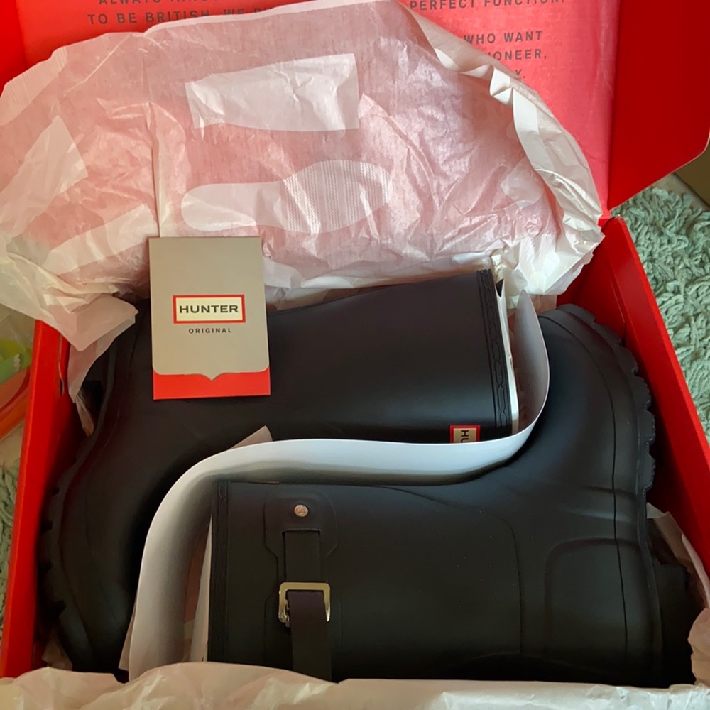 Hunter Rain Boots - Original Short Matte Black